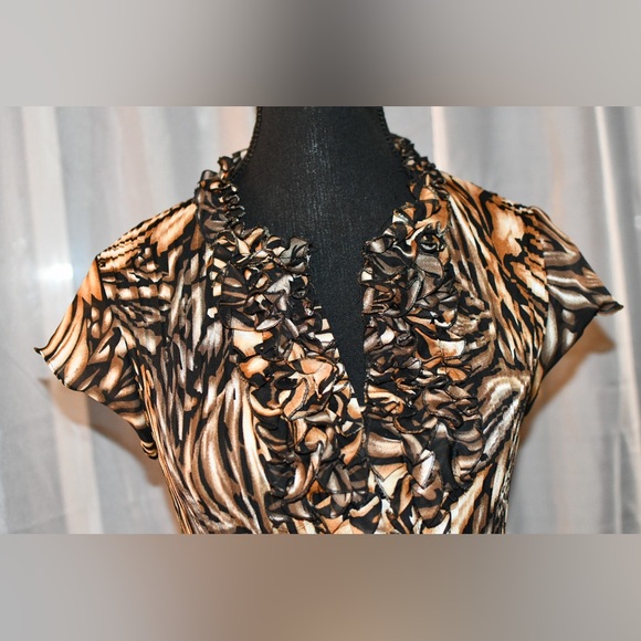 East 5th Animal Print Blouse Size S - Picture 8 of 9